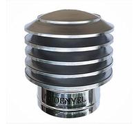 Embout à lamelles en acier inoxydable - Couverture de cheminée - Embout de cheminée - Chapeau de cheminée - Capot de cheminée - Couverture de cheminée - Cheminée - Embout de cheminée - Embout de