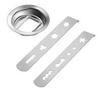 Embout à pâtisserie en acier inoxydable 430, accessoire de pâtisserie avec 8 formes pour biscuits Ø 67,6 mm, modèle 8 hachoir à viande