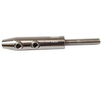 Embout à Sertir Manuel Câble Ø 5 mm Terminaison Filetée Droite M6 INOX 316 - A4