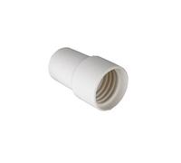 Gre Embout de tuyau 38 mm à visser blanc