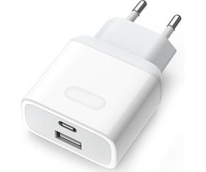 Embout Adaptateur Secteur Bloc USB Type C, Chargeur USB C 20W, Prise USBAC Rapide pour iPhone, Samsung Galaxy