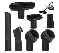 Embout Aspirateur Universel 32mm-35mm - Brosse pour Meubles, Suceur Voiture, Nettoyage Poils d'Animaux et Interieur Auto,Lot de 7 Ensemble Accessoires D'aspirateur, Brosses D'aspirateur Multi-usages