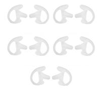 Embout Auriculaire Radio Bidirectionnel en Silicone Souple pour Talkie-walkie, Remplacement Extensible et Durable, Reste en sécurité Pendant l'exercice, Paquet de 10 (S 5 Paires)