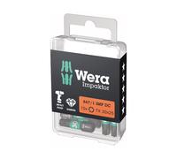 Embout Bit Impaktor 1/4 DIN 3126 C6.3 T30x25mm 10er Pack Wera