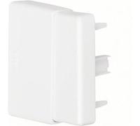 Embout blanc pour goulotte, H. 6.3 x P.4.5 cm