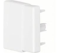 Embout blanc pour goulotte, H. 9.5 x P.4.5 cm