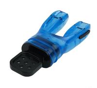 Embout buccal de régulateur de plongée malléable avec embout de tuba, remplacement en silicone, insert régulateur anti-fuite pour (bleu)