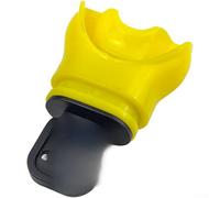 Embout buccal pour la plongée sous-marine avec matériau en silicone thermoplastique pour la plongée en apnée et l'entraînement dans l'environnement (jaune pur)