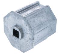 Embout côté treuil EAX4170 octogonal de volet roulant 70mm