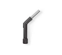 Embout Coudé pour Aspirateur Métal 32 mm vis + bague à encastrer