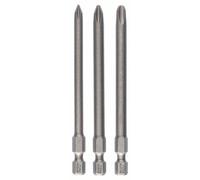 Embout cruciforme PH 1, PH 2, PH 3 Bosch Accessories 2607001757 extra-dur Forme (embouts): E 6.3 3 pc(s)