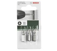 Embout cruciforme PH 1, PH 2, PH 3 Bosch Accessories 2609255964 Forme: C 6.3 3 pc(s)