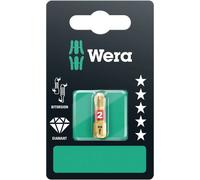 Embout cruciforme PH 1 Wera 05073332001 Acier à outils revêtement diamanté, allié Forme (embouts): D 6.3