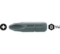 HAZET Embout tournevis 2217-PH2 – hexagone massif 5/16'' Taille PH2 longueur 32 mm