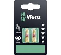 Embout cruciforme PH 2 Wera 05073335001 Acier à outils revêtement diamanté, allié Forme (embouts): D 6.3 2 pc(s)