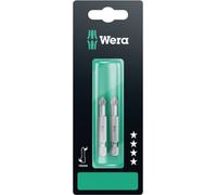 Wera Jeu d'embouts 855/4 TZ SB PZ1 05134384001 pour vis cruciformes Pozidriv 2 pièces