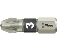 Embout cruciforme PZ 3 Wera 05071022001 acier inoxydable Forme (embouts): D 6.3