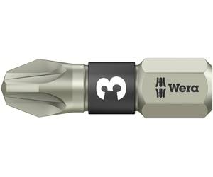 Embout cruciforme PZ 3 Wera 05071022001 acier inoxydable Forme (embouts): D 6.3