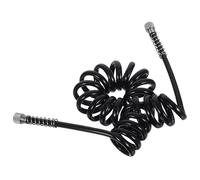 Embout D’aspiration Faciale Noir en Silicone pour Machine Beauté | Tuyau Spiralé de Remplacement, Connexion Stable, Souple et Adapté aux Contours du Visage