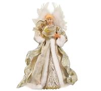 Embout d'arbre d'ange de Noël - Accent décoratif de la statuette céleste, style ornemental avec plumes douces, point culminant festif traditionnel | Réception de mariage pour la