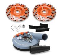 Embout d'aspiration - FANZWORK - 125 mm - 2 meules diamantées - Compatible 99% - Travail sans poussière