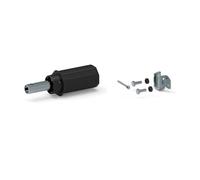 Embout d'axe pour tube octogonal 40 mm avec support
