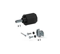 Embout d'axe pour tube octogonal 60 mm, avec support