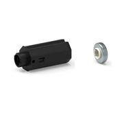 Embout d'axe pour tube octogonal 60 mm crabot femelle avec roulement