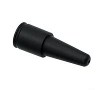 Embout de baguette à vapeur en silicone à trou unique pour machine à café, 3,7 x 1 x 1 cm, noir, remplacement pour machines à expresso