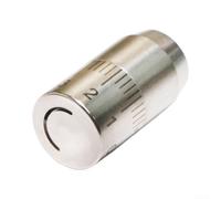 Embout de baguette vapeur en acier inoxydable 1,2 cm anti-fuite | Fuite : pour un ajustement précis et étanche, taille de 1,2 x 1,2 x 2,3 cm, comprend 3 anneaux en silicone