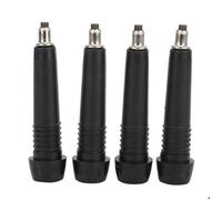 Embout de bâton de marche - VGEBY - 4 pièces - Plastique et acier - Noir - 8x15 cm