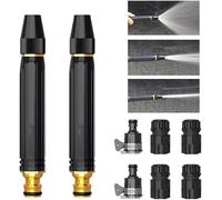 Embout de Buse D'arrosage Haute Pression, 2026 Nouveau Accessoire de Pulvérisation Réglable à Main Résistant, Pistolet Arrosage, Buse haute pression pour Voiture, Terrasse und Jardin (B*1)