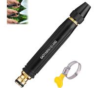 Embout de Buse D'arrosage Haute Pression Accessoire de Pulvérisation Réglable à Main Résistant Buse Tuyau 3 Modes Jet Réglable pour Pelouse, Cour, Arrosage de Plantes Légumes et Lavage Auto (O)