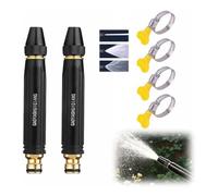 Embout de Buse D'arrosage Haute Pression Accessoire de Pulvérisation Réglable à Main Résistant Buse Tuyau 3 Modes Jet Réglable pour Pelouse, Cour, Arrosage de Plantes Légumes et Lavage Auto (C)