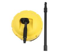Embout de buse de nettoyeur haute pression avec brosse rotative pour nettoyage de terrasse, tête de pulvérisation haute pression pour enlever les taches de saleté et les débris, ABS jaune et noir avec