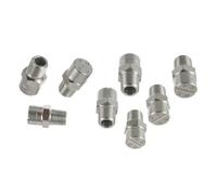 Embout de buse pulvérisation, haute pression en acier inoxydable 304, angle 65°, spécifications multiples, lot 5 ou 10(No.15: 1/2 (2.4 Mm Aperture),5pcs)