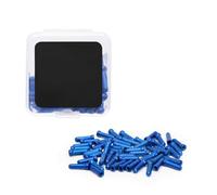 Embout de câble de frein 50 pièces, embout de câble, Blue | Sertissages de pointe de câble pour vélos de montagne, extrémités de câbles de frein, accessoires de cyclisme