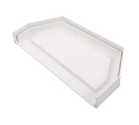 Embout de Canalisation de Gouttière PVC Blanc à Double Face, Grand | Installation Facile, Ajustement Adaptable, pour Gouttières et Conduits, Entretien Intérieur sous Avant-toit
