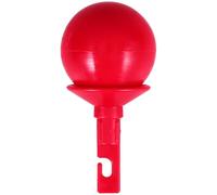 Embout de Canne Blanche à Crochet Rotatif, Boule Ronde Rouge en Plastique | Canne Aveugle et Baton de Marche, Usage Intérieur, Offices, Stabilité Accrue, Mouvement Souple