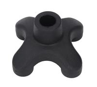 Embout de Canne de Marche, Caoutchouc ABS, Embout en Caoutchouc à 4 Broches, Canne de Marche antidérapante, Base Quadruple de Remplacement pour Tige de Canne de 19 mm