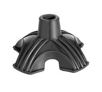 Embout de Canne de Marche, Pieds et Pointes de Canne et de Béquille, Patins de Remplacement en Caoutchouc pour Cannes, Patins de Support Universels Stables à Quatre Points pour Bâton de Marche