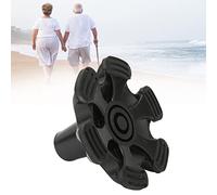 Embout de Canne de Remplacement en Caoutchouc, Cannes de Marche de Remplacement à Base de 6 Pieds de Support Autonomes, Embouts de Béquille Antidérapants de 19 Mm avec pour Bâton