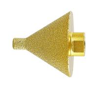 Embout de chanfrein diamanté fileté 38/50 mm - Disque abrasif conique pour carrelage en porcelaine - Polissage rapide et extension de trous