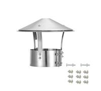 Embout De CheminéE RéGlable, Chapeau De Ventilation Protection Contre La Pluie Et La Neige Chapeau De Ventilation Hotte, Acier Inoxydable Chapeaus De CheminéE Couvercle(230 mm(9.055 in))