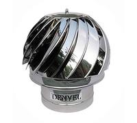 Embout de cheminée rotatif en acier inoxydable 200 mm Nouveau modèle Roulements remplaçables Couvercle de cheminée Hotte de cheminée Embout de ventilation Chapeau de cheminée Ø 200 mm
