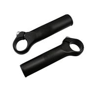 Embout de cintre vélo aluminium ergonomique avec bouchons Optimiz Noir