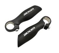 Embout de cintre vélo aluminium noir ergonomique avec bouchons de cintre Zoom Noir
