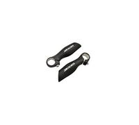 Embout de cintre vtt alu noir ergonomique l120mm138gr avec bouchons de cintre (pr)