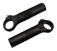 Embout de cintre vtt atoo alu noir ergonomique l110mm 150gr avec bouchons de cintre (pr) G