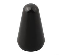 Embout de commutateur en métal pour guitares électriques de style LP - Cuivre pour bouton à bascule sélecteur 3 voies Filetage 4 mm Argenté (1 pièce noir)